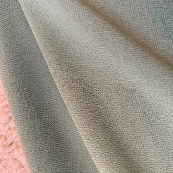 Lush Sage High Neck Pleated Dress (Size: XS) - Picture 5 of 7